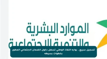 تسجيل سريع.. بوابة النفاذ الوطني تسهل دخول الضمان الاجتماعي المطور بخطوات بسيطة